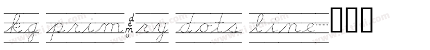 kg primary dots line字体转换